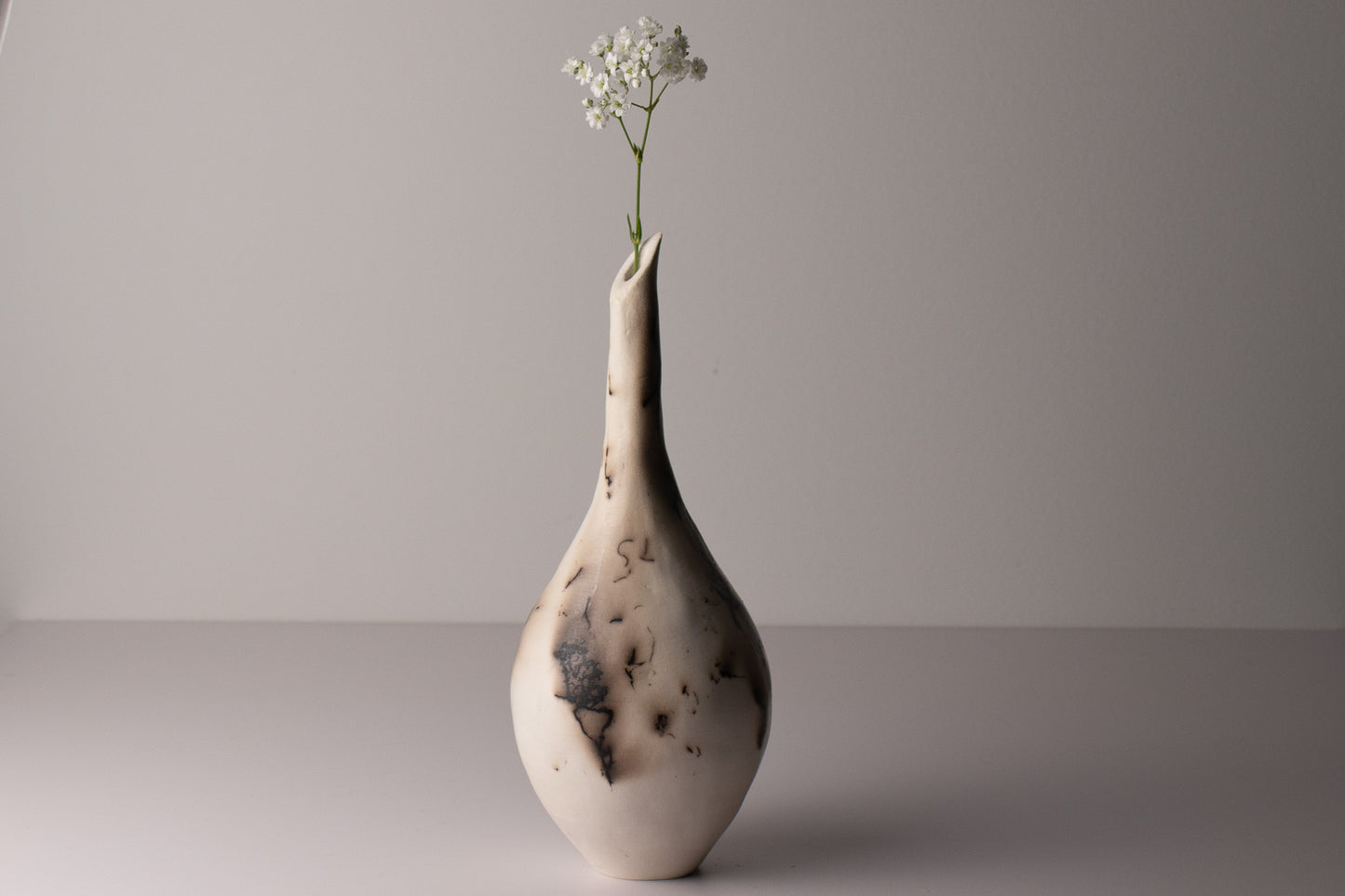 black & white raku vessel 03