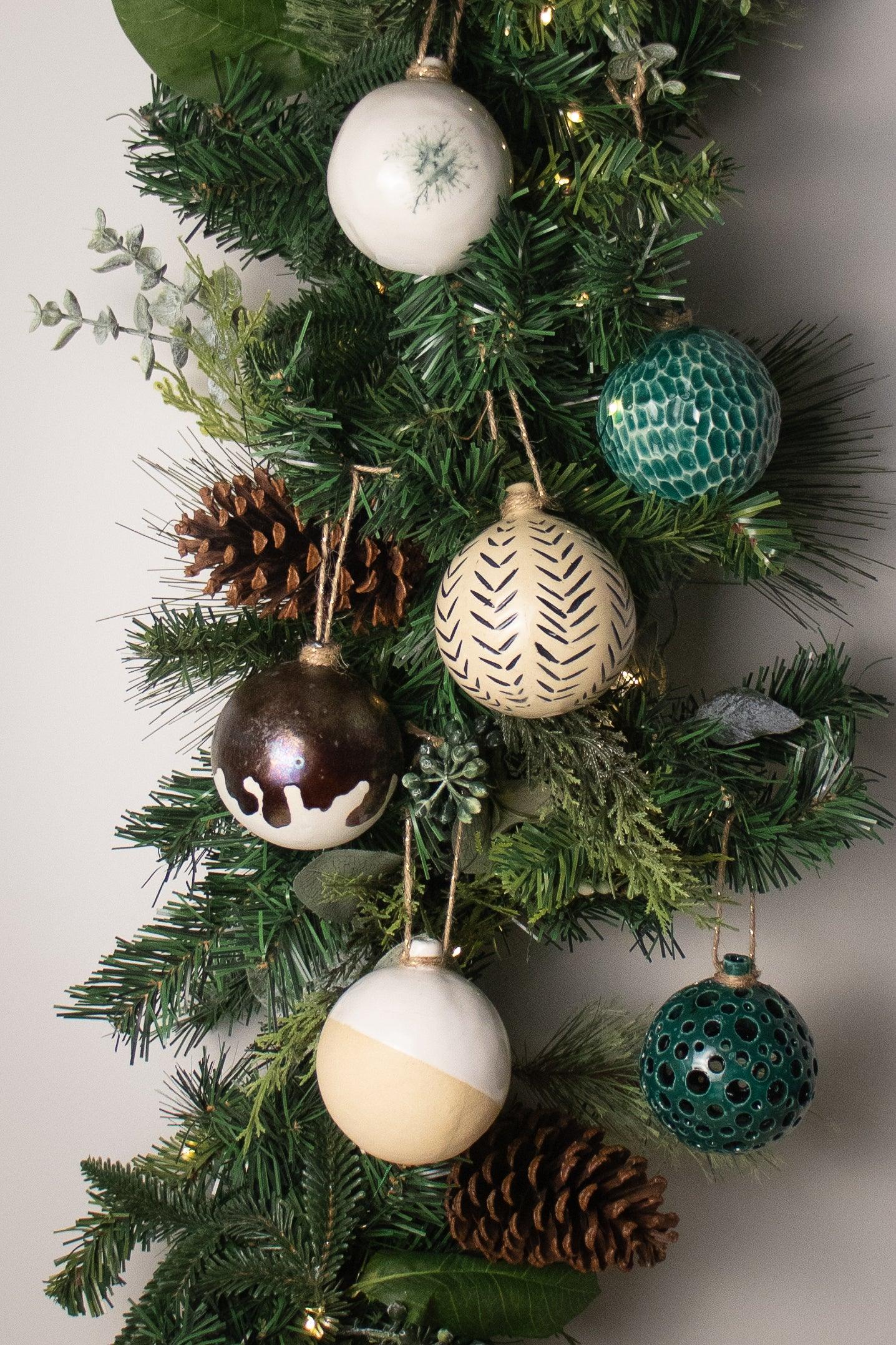 handcrafted ceramic christmas ornaments by jim sweeney - harlow
