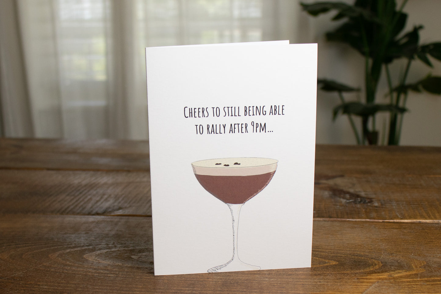 espresso martini birthday card - harlow