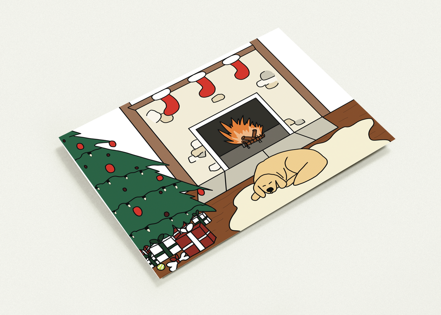 "cozy little christmas" greeting card