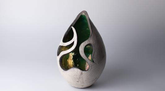 why jim sweeney chose raku and saggar ceramics