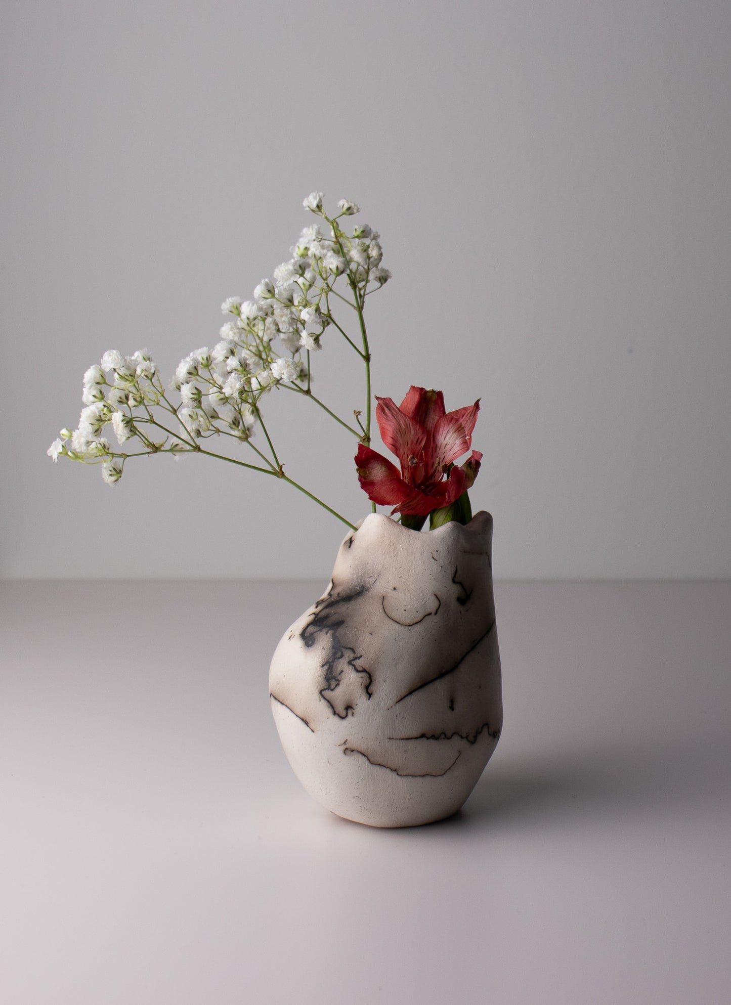 cinder smoke vase 02 | raku vase