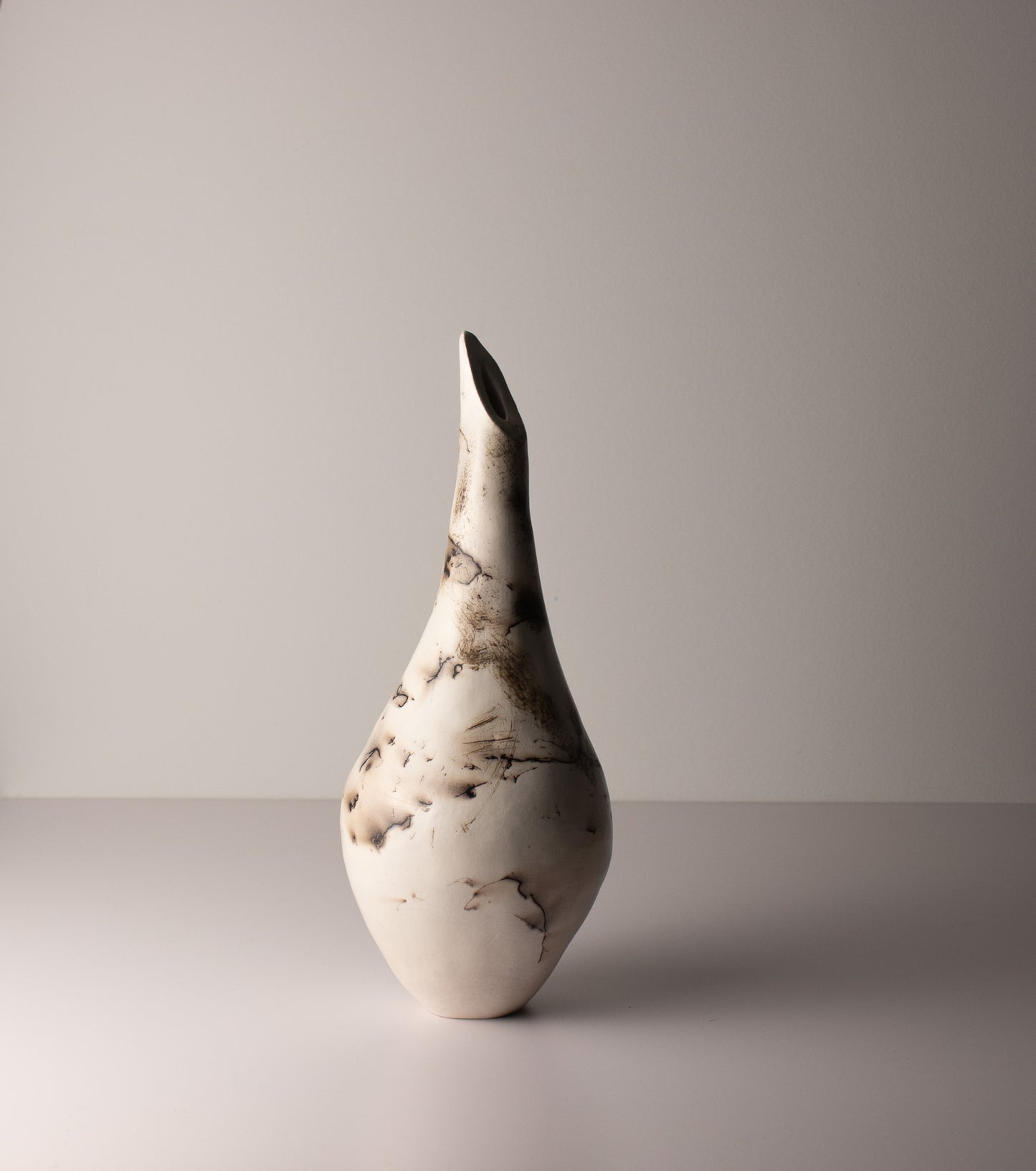 black & white raku vessel 02