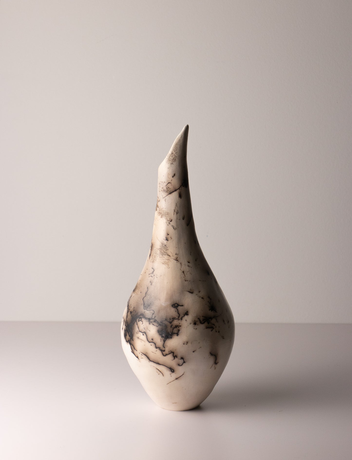 black & white raku vessel 02