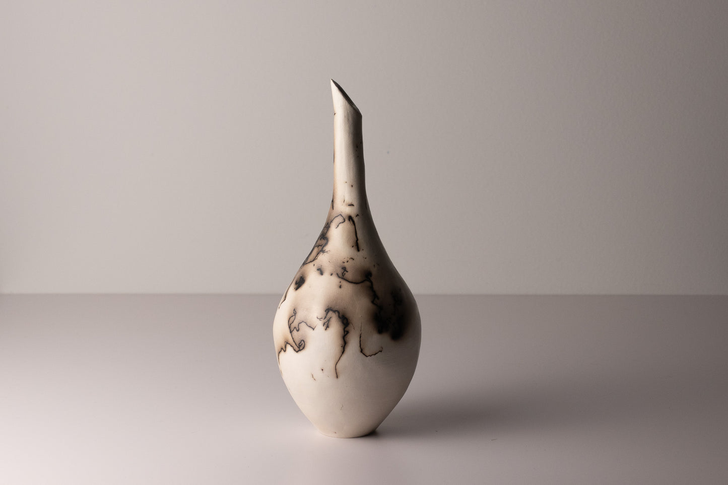 black & white raku vessel 03