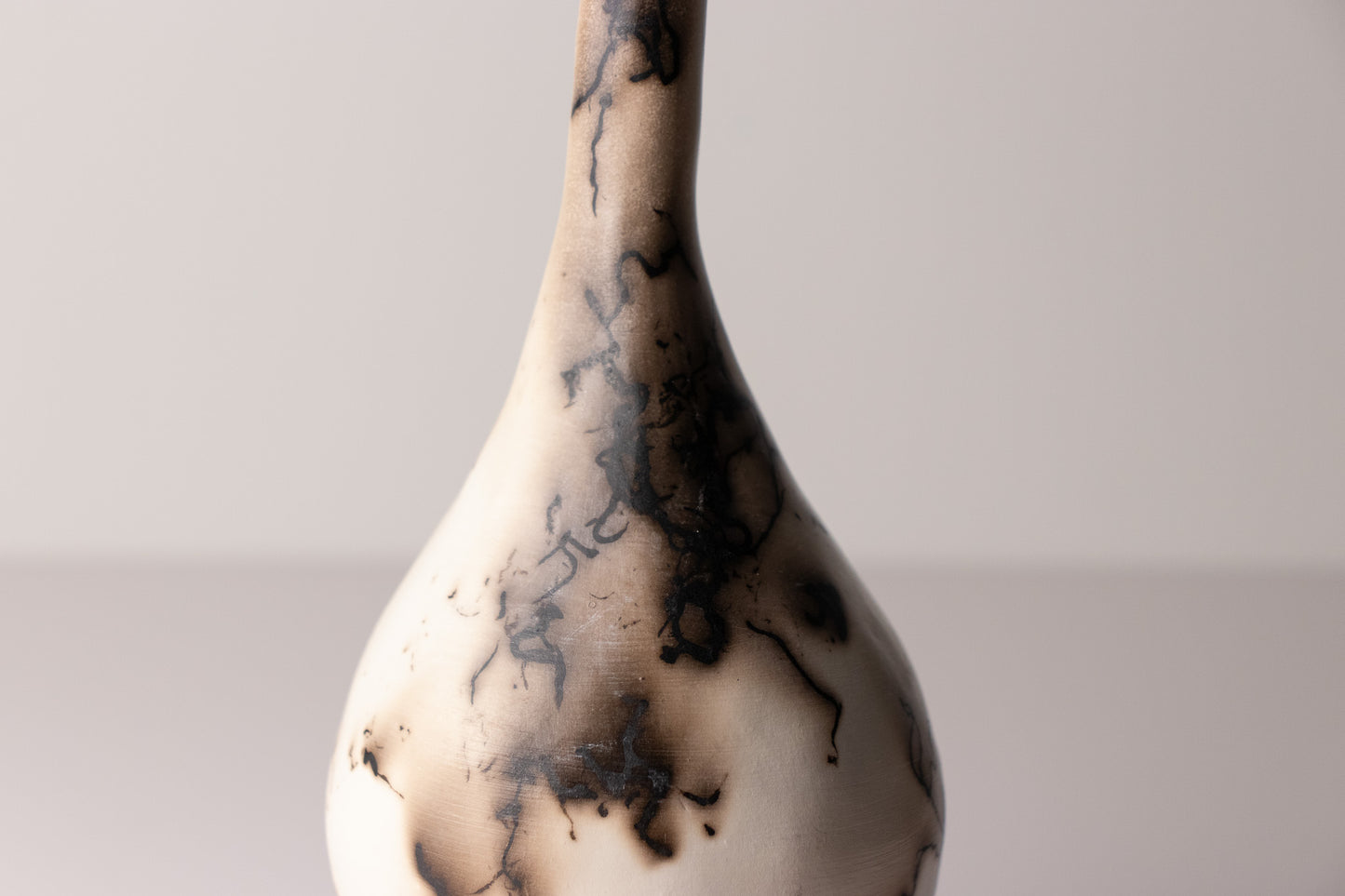 black & white raku vessel 03
