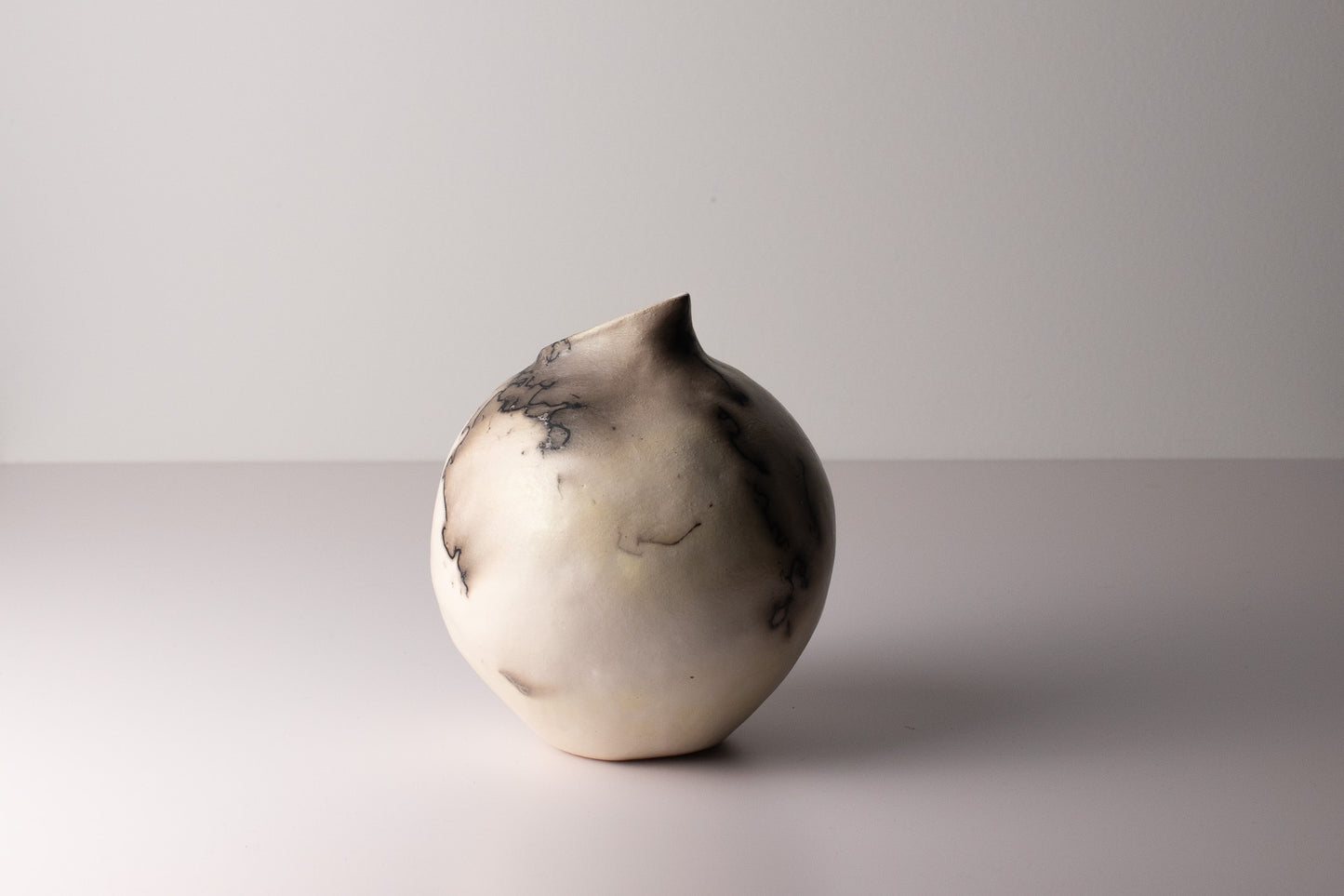 black & white raku vessel 04