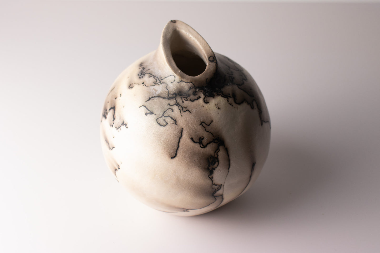 black & white raku vessel 04