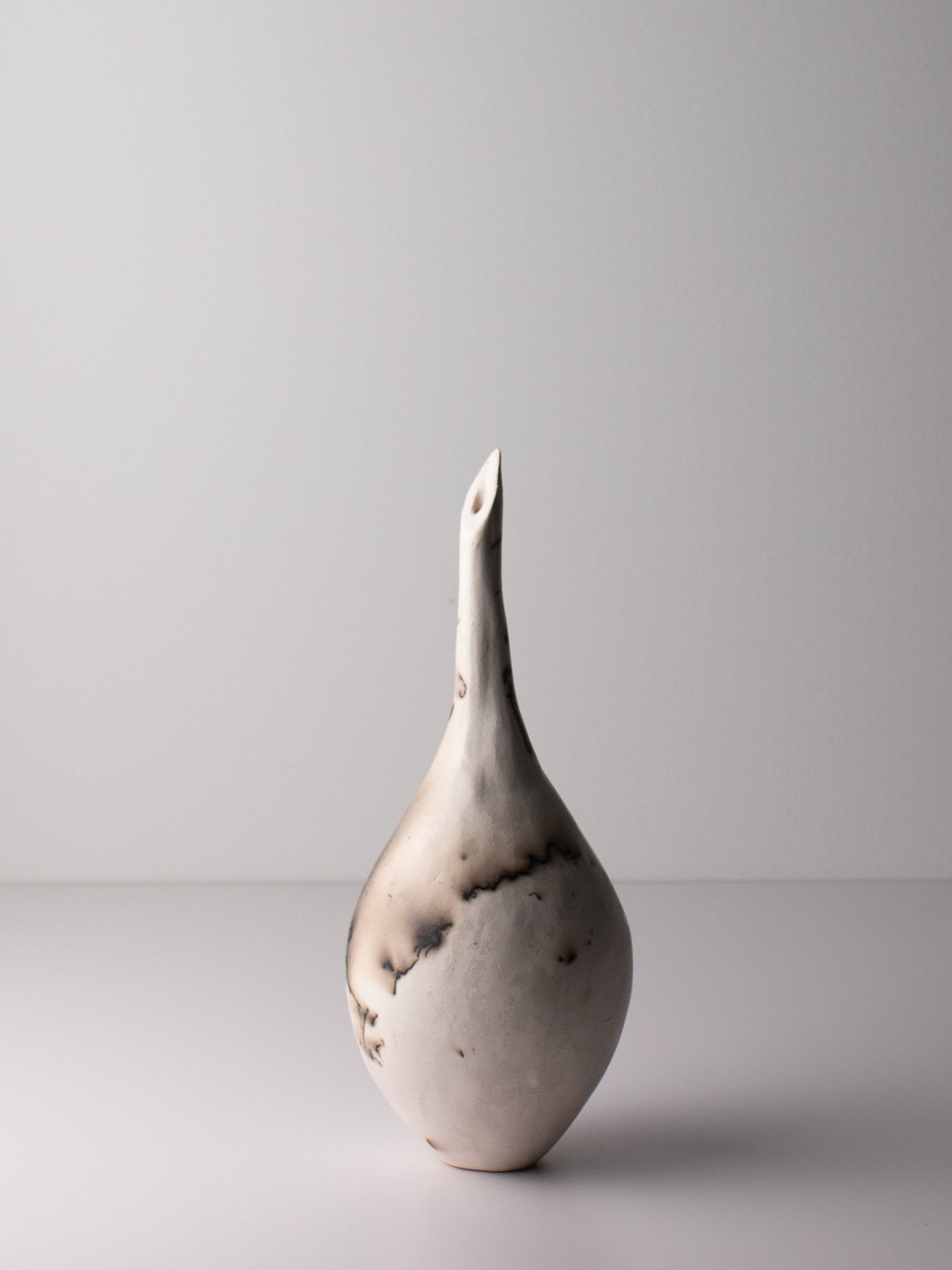 black & white raku vessel 06