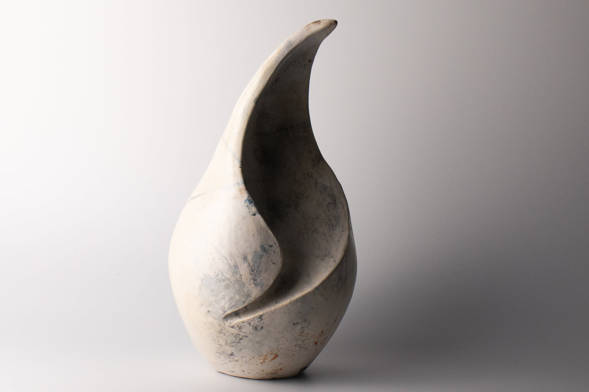 into the hurricane | saggar sculpture