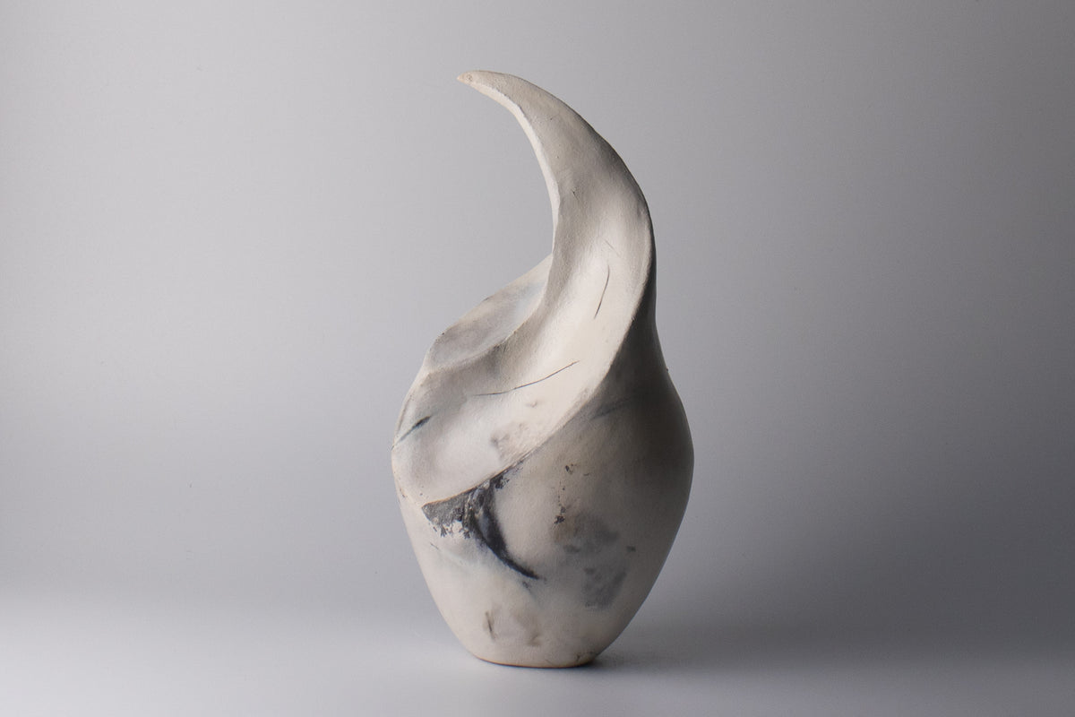 breathe in for luck | saggar sculpture