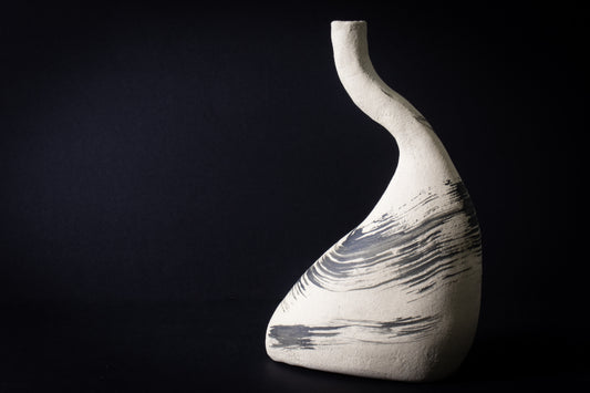 serpentine dance sculpture vase