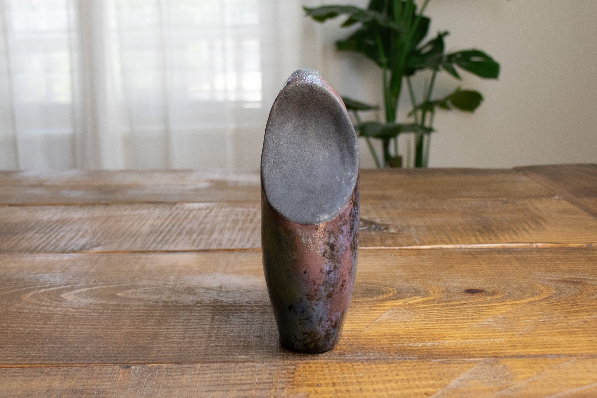 iridescent wave raku sculpture 01 - harlow