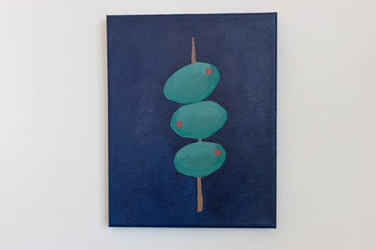 moody olives | original painting