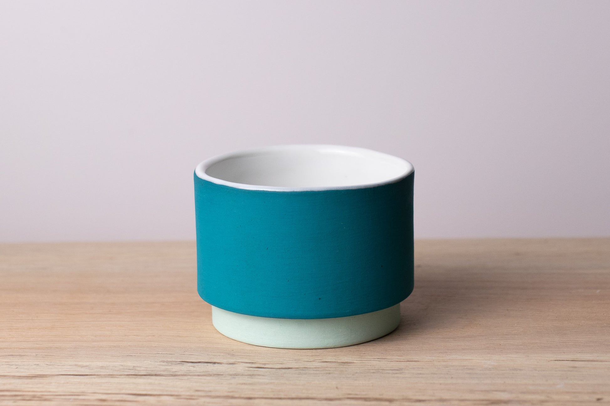 stacked folly tumbler - coastal teal & soft aqua - harlow
