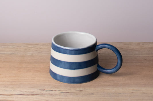 seafarer mug - navy stripe - harlow