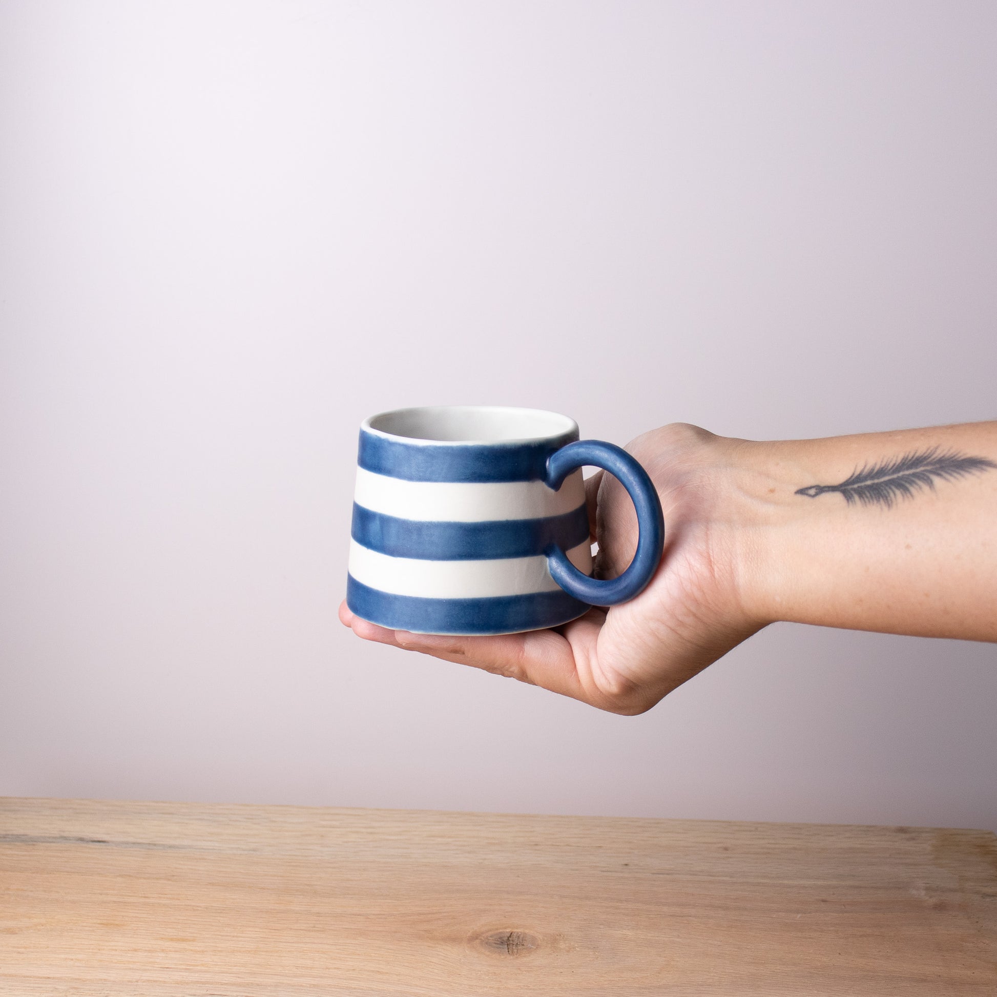 seafarer mug - navy stripe - harlow