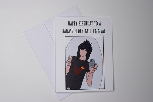 elder millennial birthday card