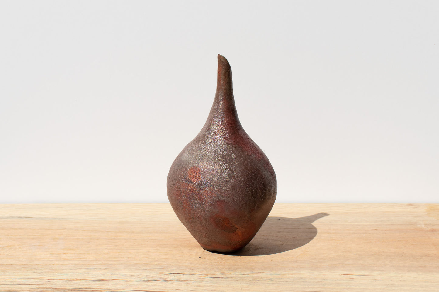 metallic teardrop raku vase 05