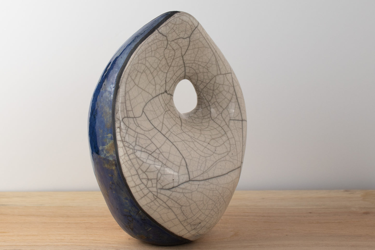 quiet tide sculpture 01 | raku sculpture