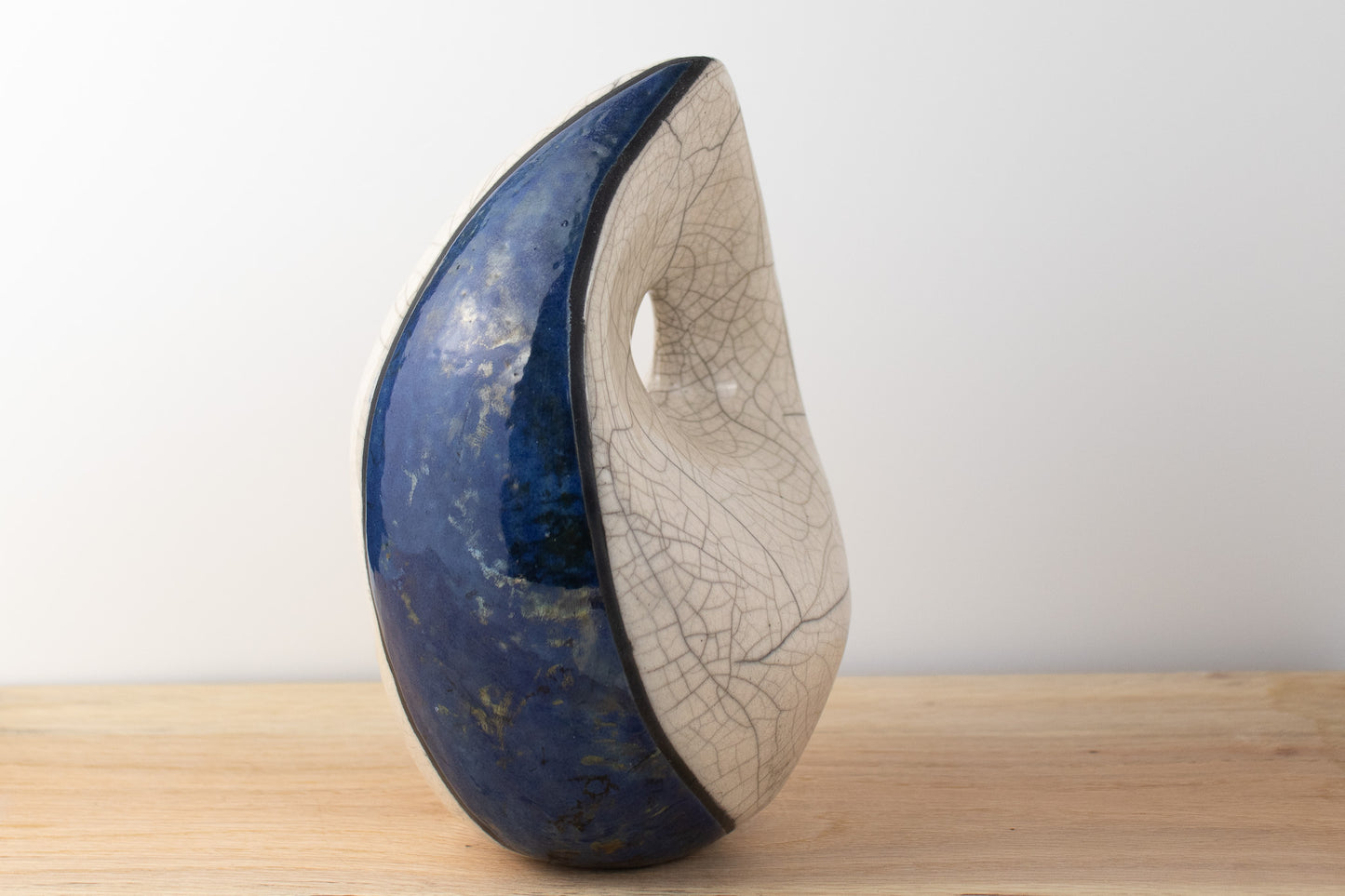 quiet tide sculpture 01 | raku sculpture