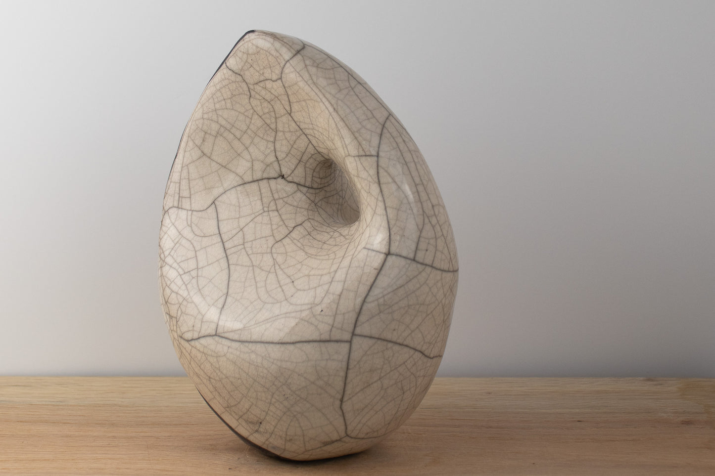 quiet tide sculpture 01 | raku sculpture