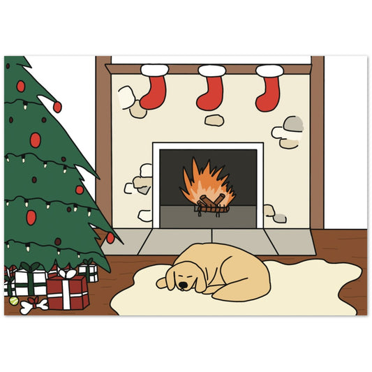 "cozy little christmas" greeting card