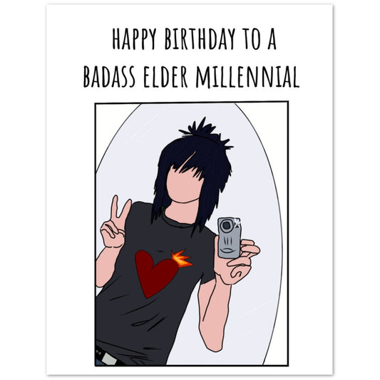 elder millennial birthday card